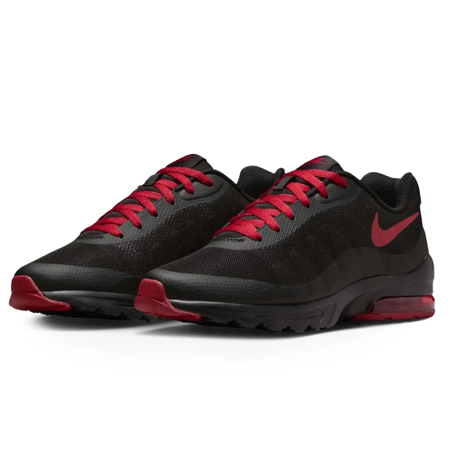 Tênis Nike Air Max Invigor Masculino Preto vista lateral com detalhes vermelhos